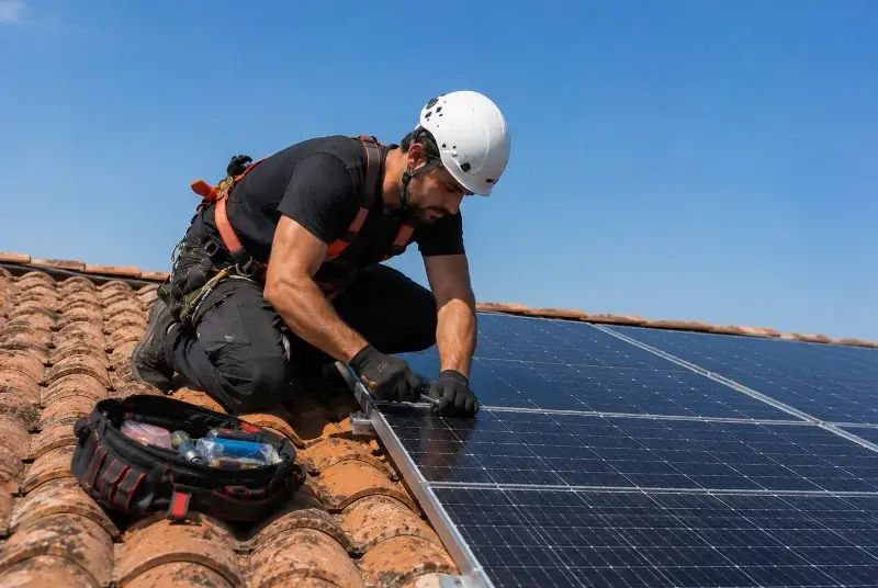 Maintenance et monitoring de panneaux solaires à Mèze