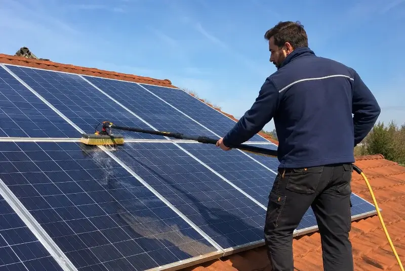 Nettoyage et entretien de panneaux solaires à Mèze